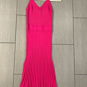 Milly Cami Top Pleated Midi Dress